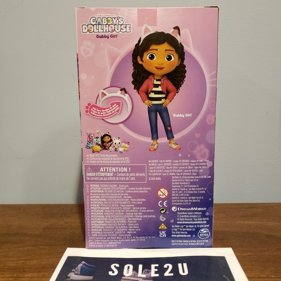 Gabbys Dollhouse Gabby Girl 8” Doll Figure with Cat Ears Headband Netflix New - Picture 2 of 2